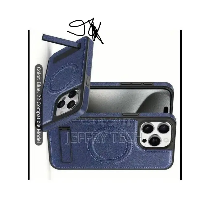 Pouch Leather Case for iPhone 16 Pro Max With Camera Cover