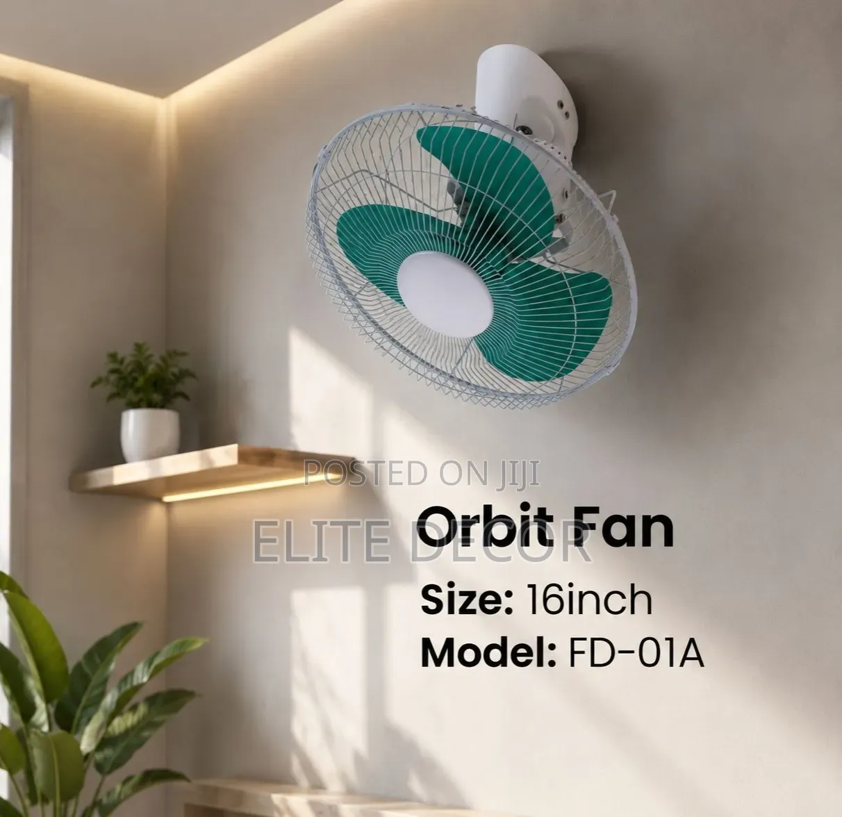 Starworth 16-Inch Orbit Fan FD-01A – Powerful Ceiling-Mounted Air