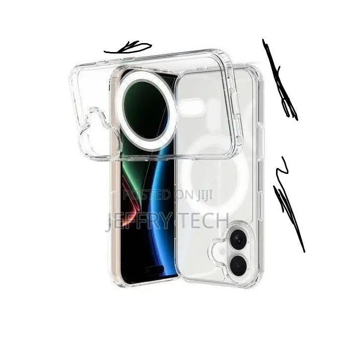 Quality iPhone 17 Clear Solid Magsafe Transparent Back Case
