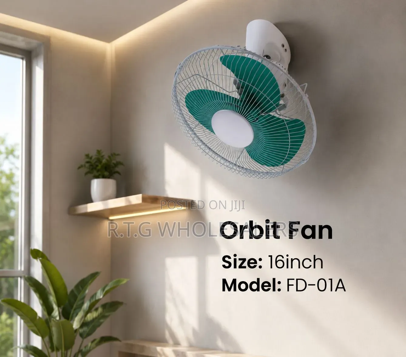 Orbit Fan 16” Starworth 
Oscillating