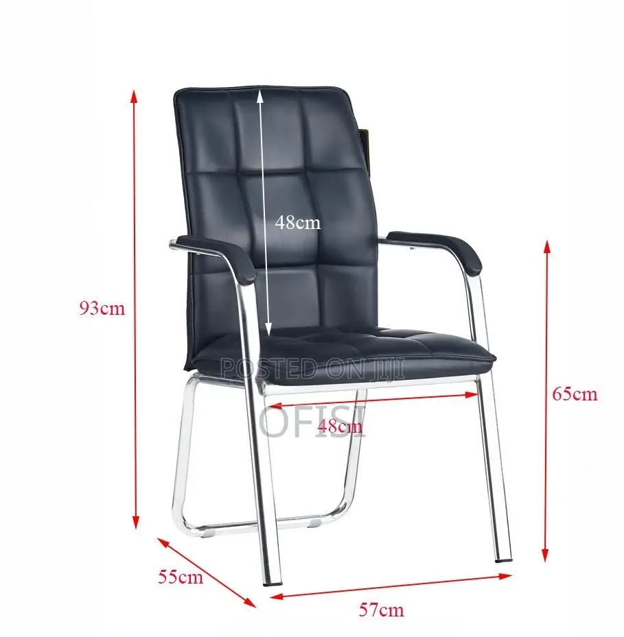 Office Chair; Modern Leather Waiting Chair
