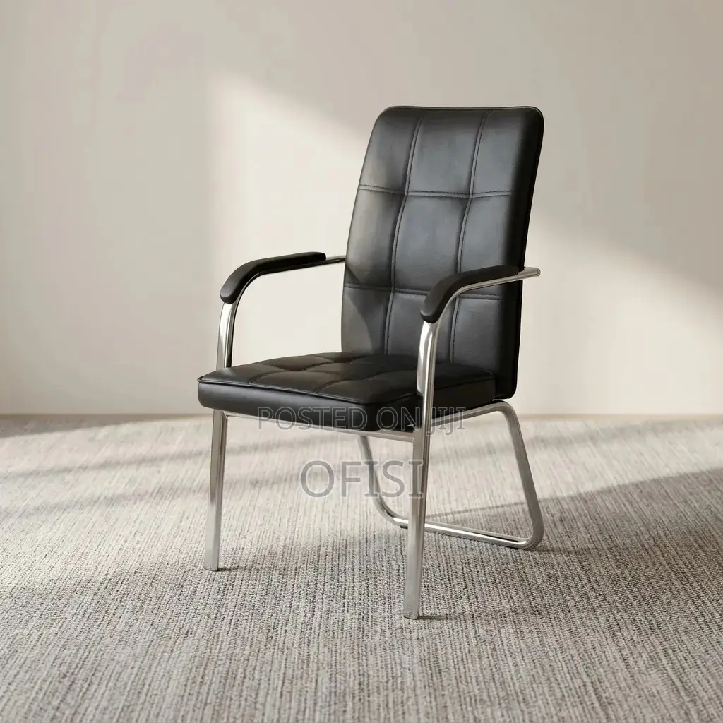 Office Chair; Modern Leather Waiting Chair