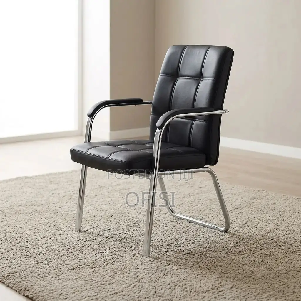 Office Chair; Modern Leather Waiting Chair