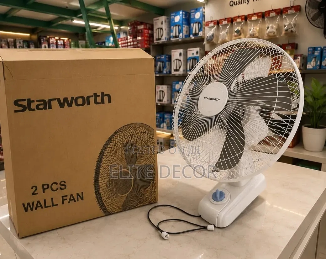 Starworth 16-Inch Wall Mounted Fan – Powerful & Energy Efficient