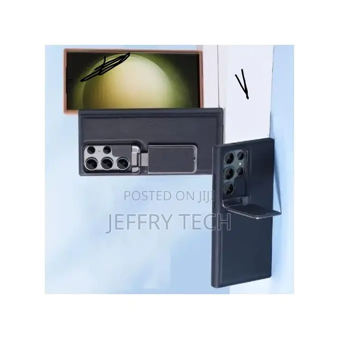 Samsung Cover Case for S24 Ultra - Leather Cover Camera Lens