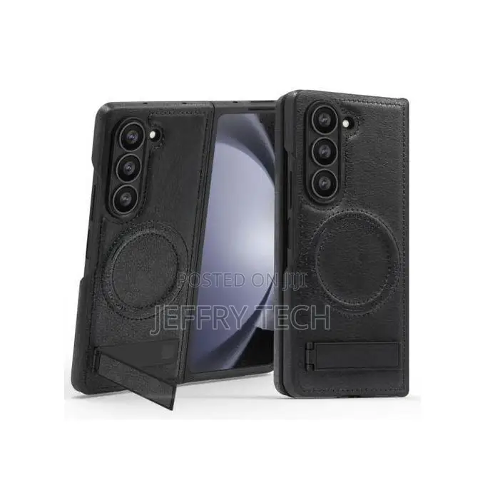 Samsung Galaxy Z Fold 4 Leather Phone Case With Magsafe