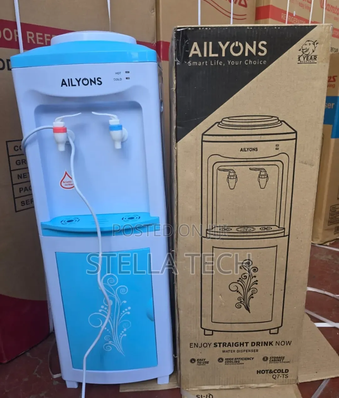 Ailyons 2 Taps Hot and Cold Water Dispenser