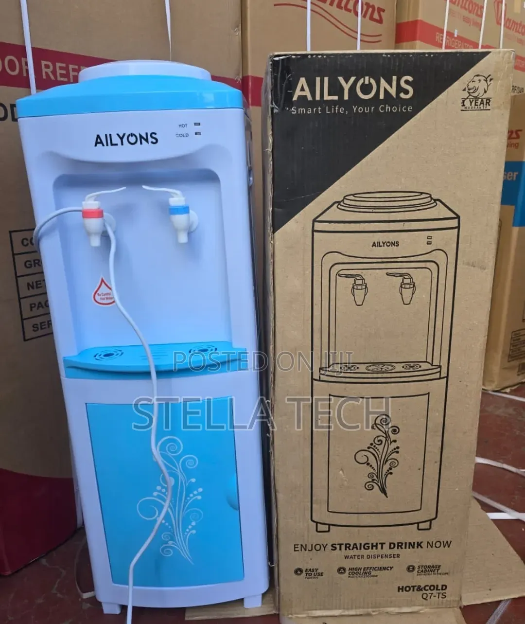 Ailyons 2 Taps Hot and Cold Water Dispenser