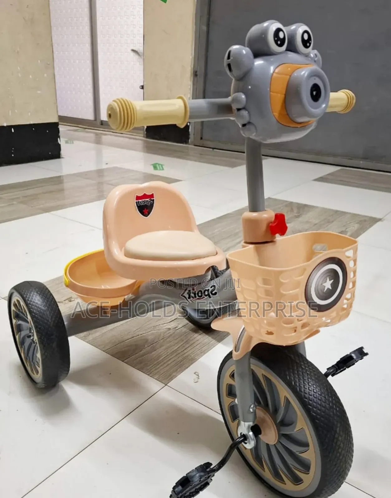 Musical Kids Tricycle – Comfortable Leather Seat | Fun & Stylish