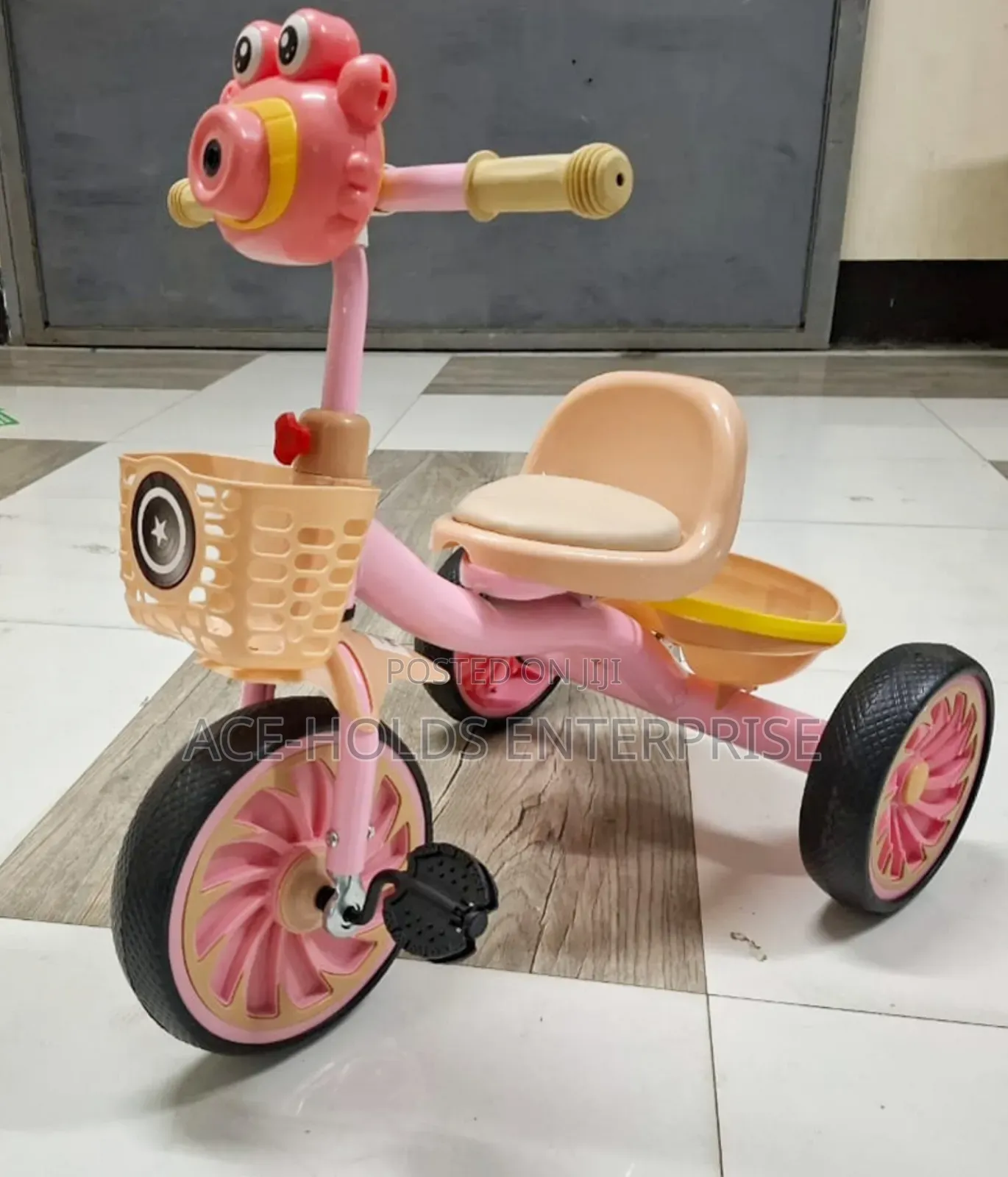 Musical Kids Tricycle – Comfortable Leather Seat | Fun & Stylish