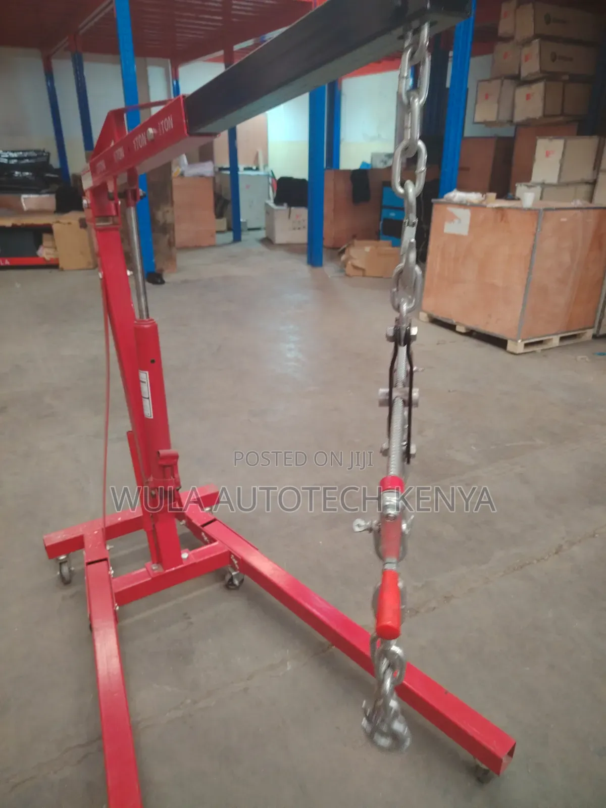 Stable Wide Base Design Heavy Duty Engine Crane Sunshine Italy