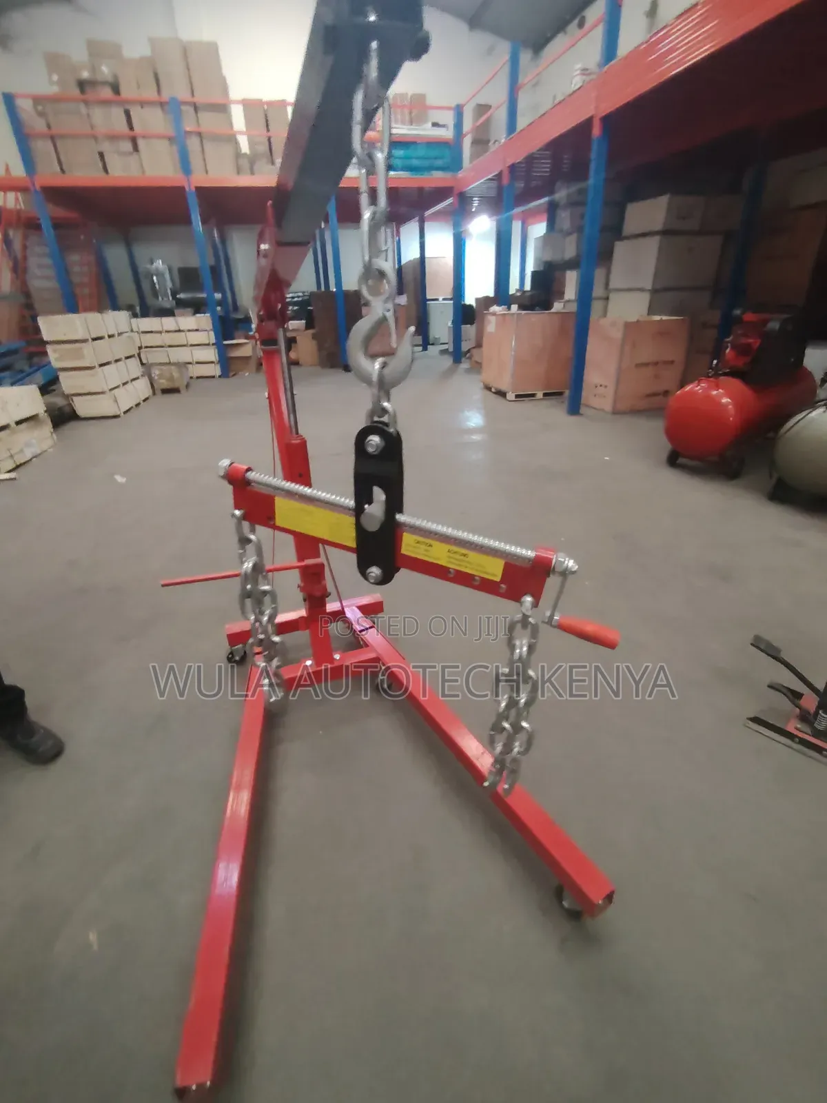 Manual Hydraulic Operation Engine Crane Hoist Sunshine Italy