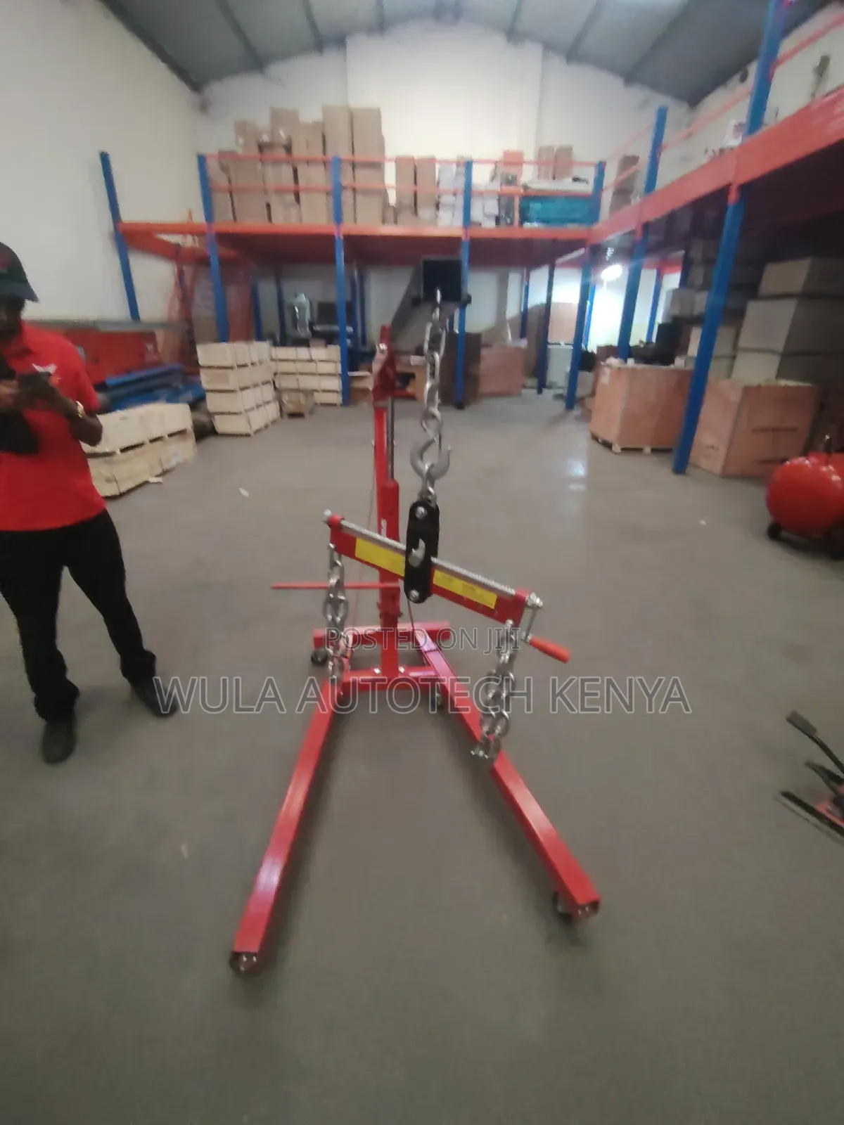 Manual Hydraulic Operation Engine Crane Hoist Sunshine Italy