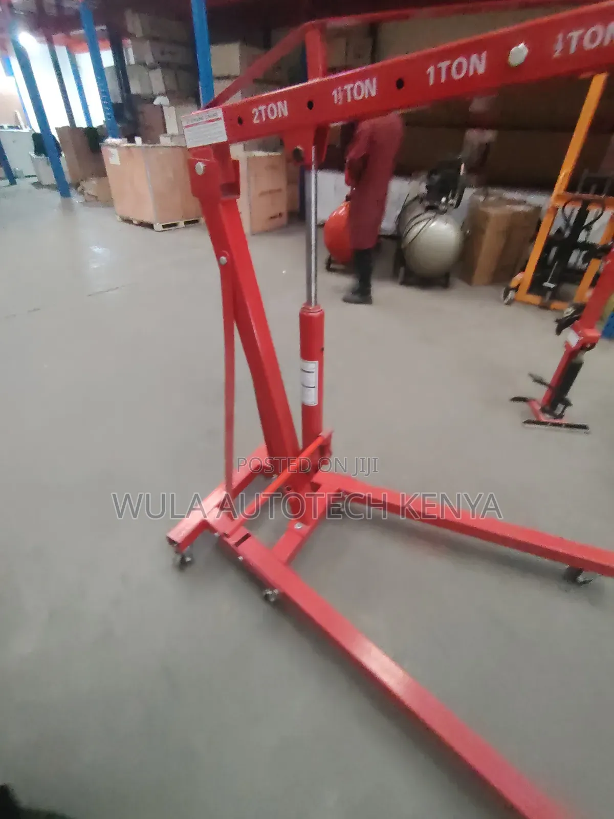 Heavy Duty Engine Crane Hoist With Castor Wheels for Easy Movement