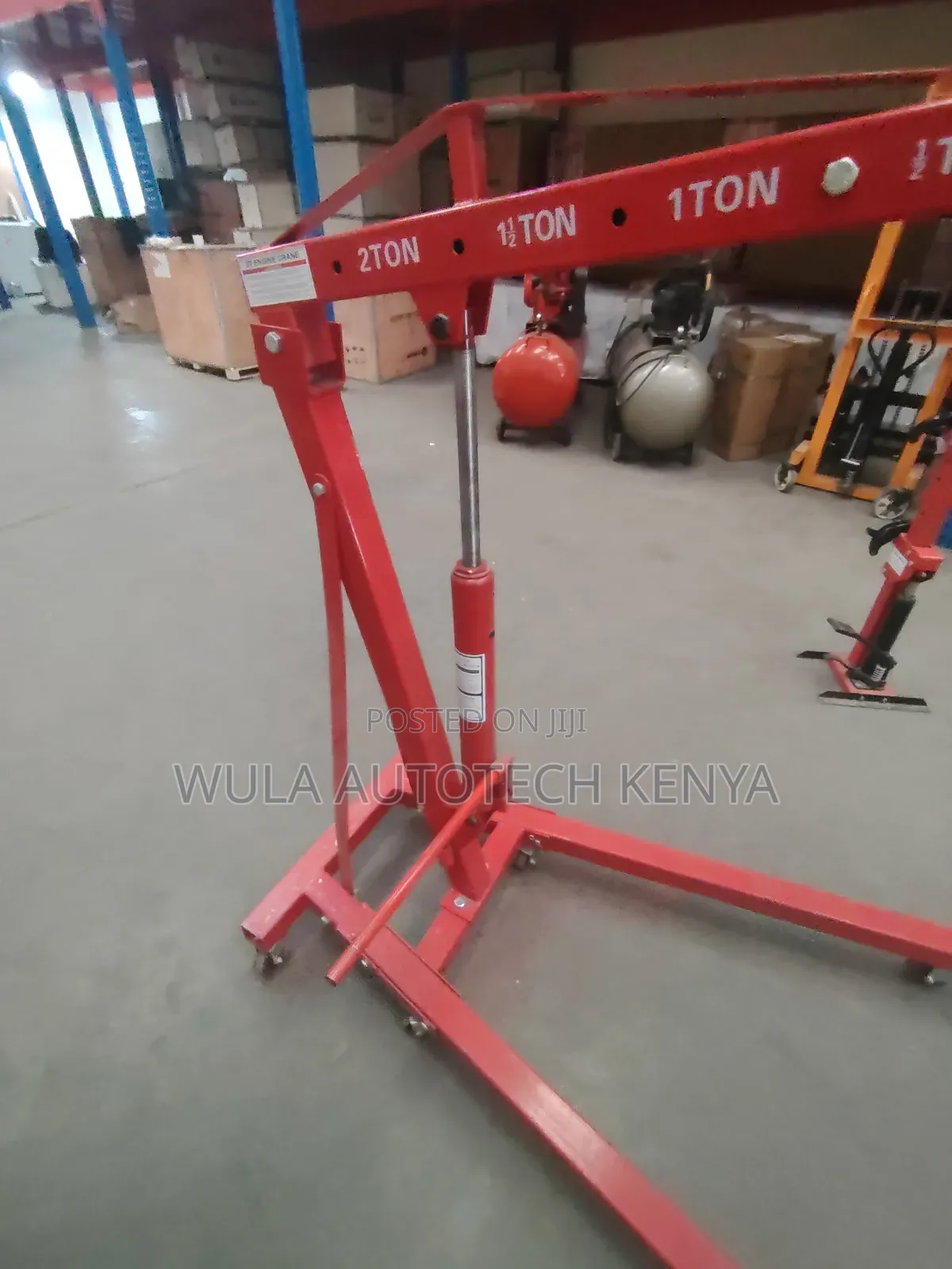 Heavy Duty Engine Crane Hoist With Castor Wheels for Easy Movement