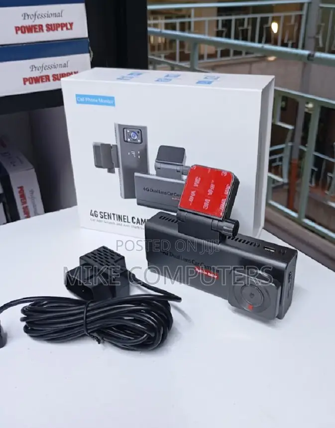 Premium 4G Dual Lens Dash Cam Front & Rear Camera, GPS