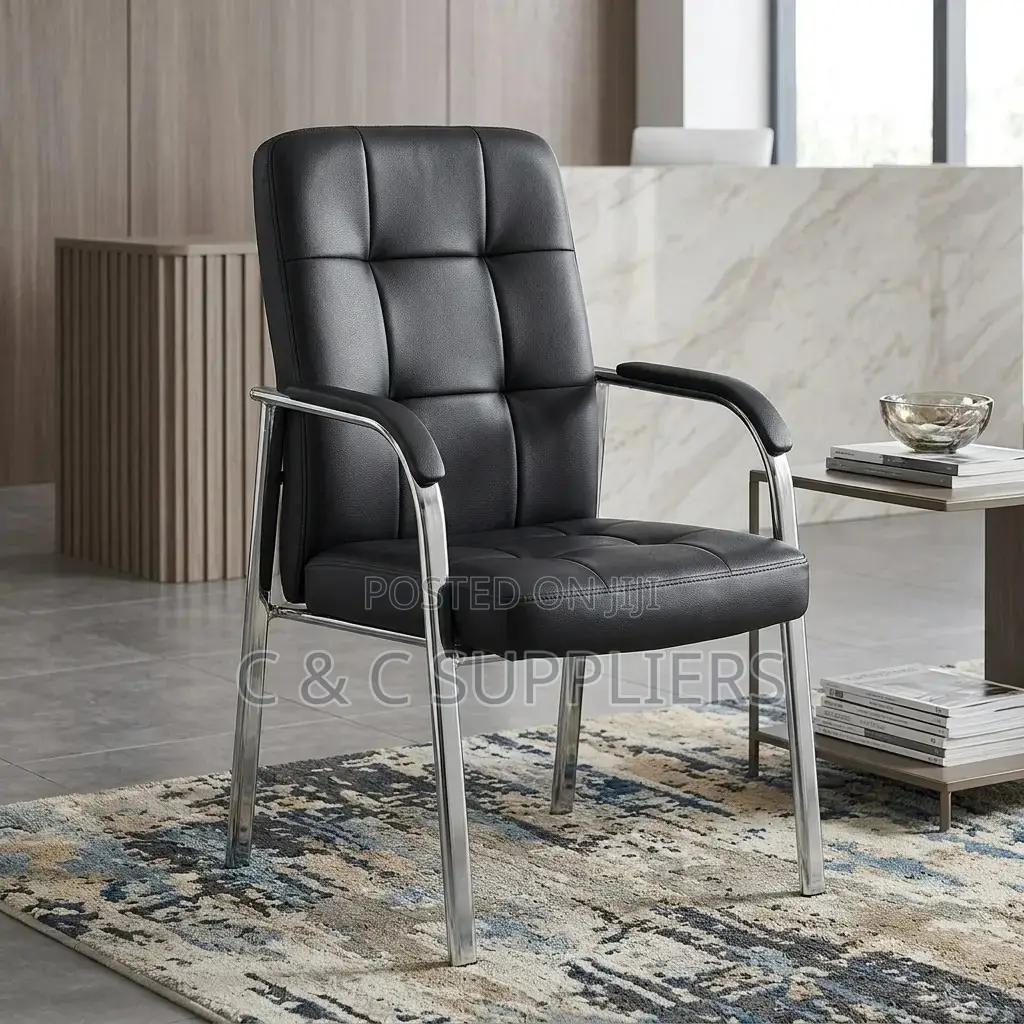 Leather Mid Back Meeting/Conference Seat.