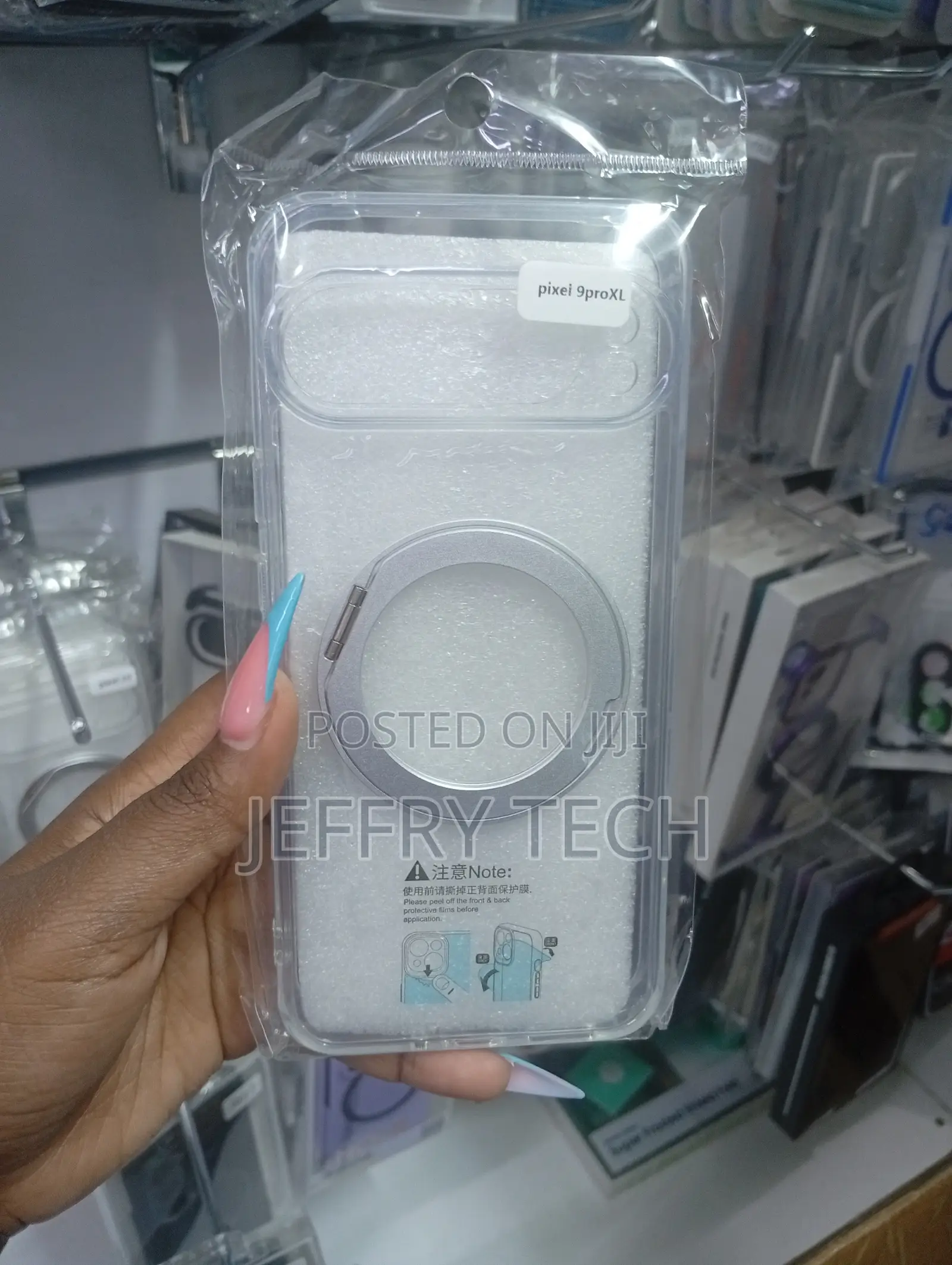 Transparent Case With a Magnetic Ring With MagSafe Google Pixel 9 Pro