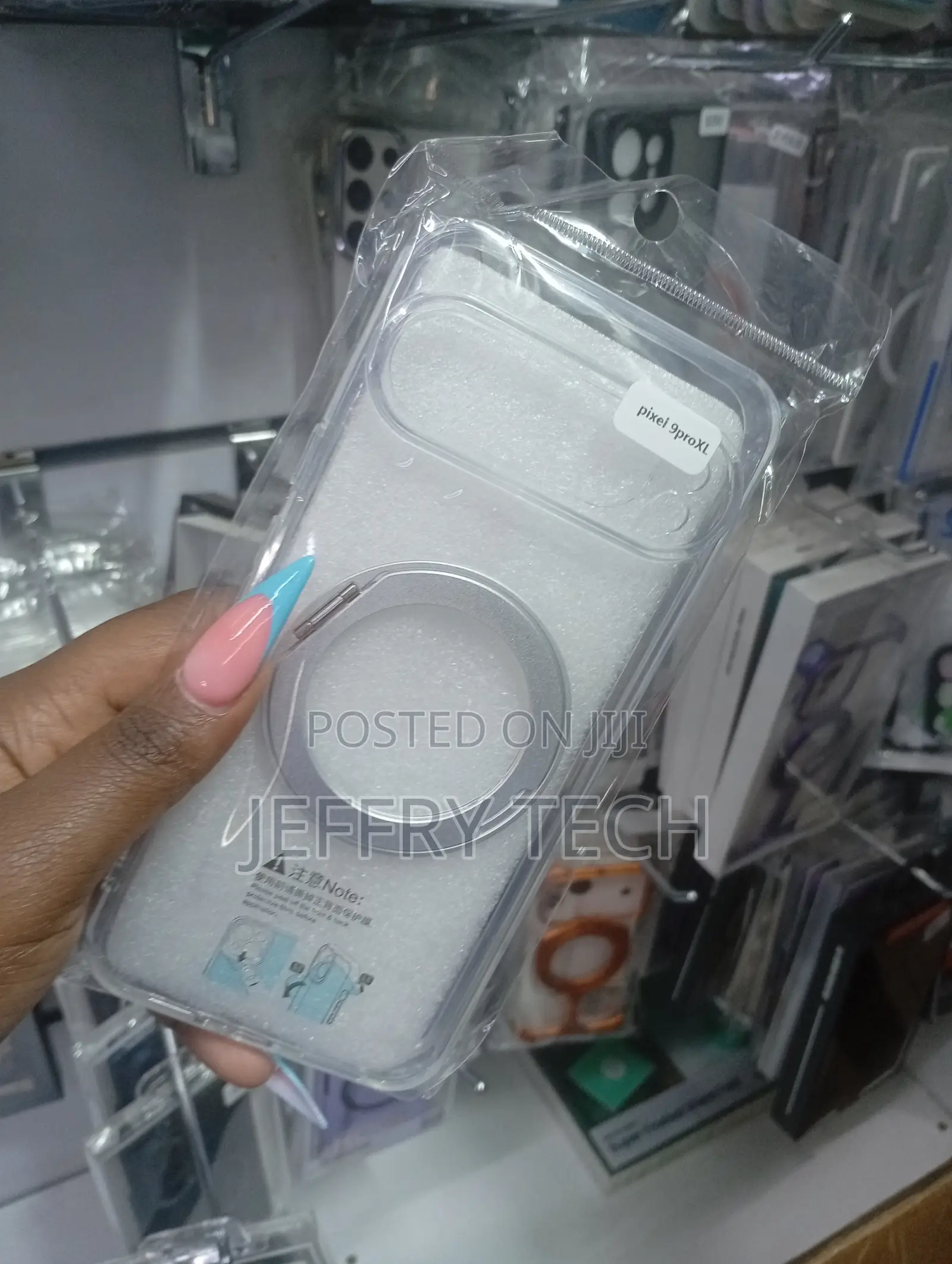 Transparent Case With a Magnetic Ring With MagSafe Google Pixel 9 Pro