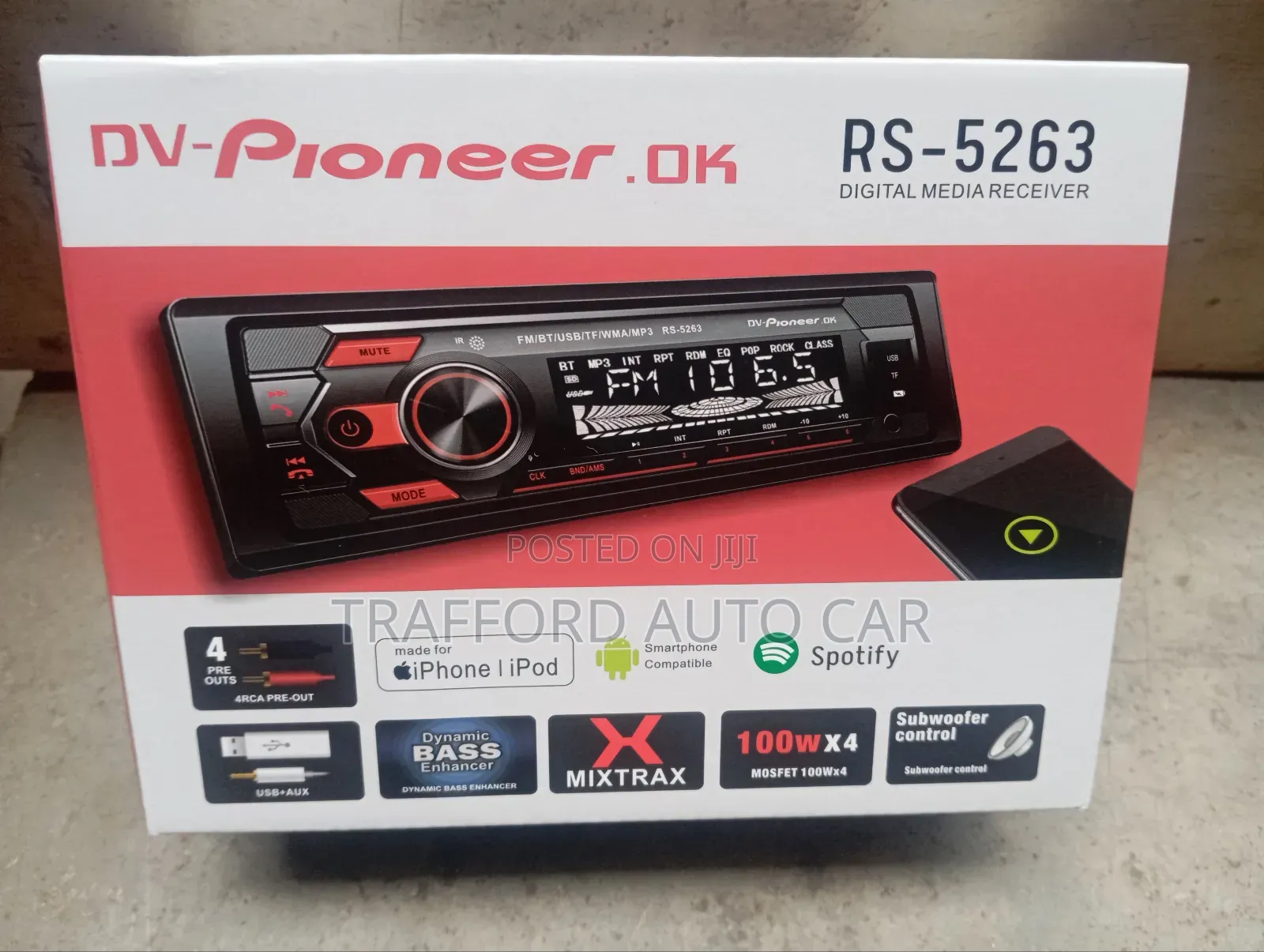 Pioneer Car Bluetooth Radio