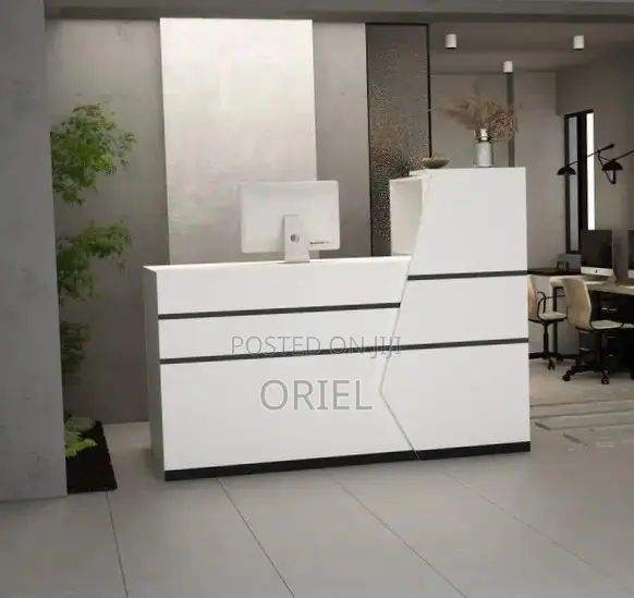 Office Desk : White Reception Desk