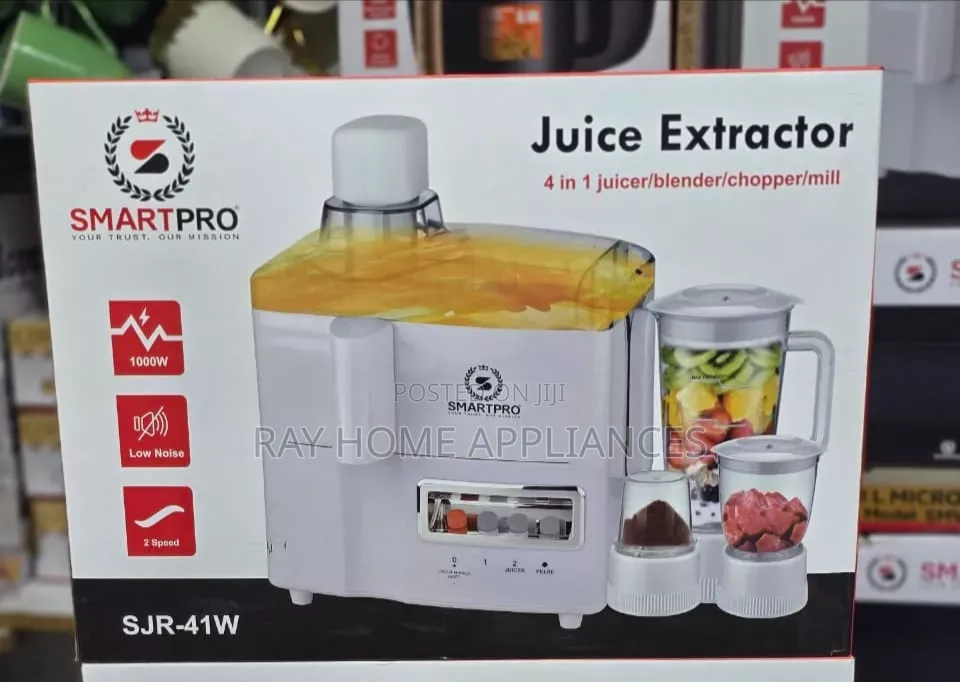 4 in 1 Smartpro Juicer -Blender-Grinder and Mill Food Processor