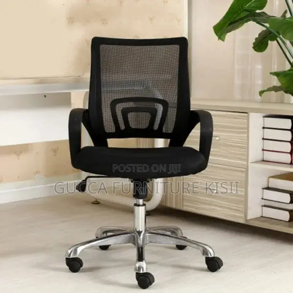 Office Chair; Clerical Medium-Back Mesh Office Chair