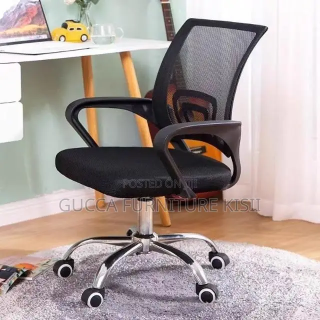 Office Chair; Clerical Medium-Back Mesh Office Chair