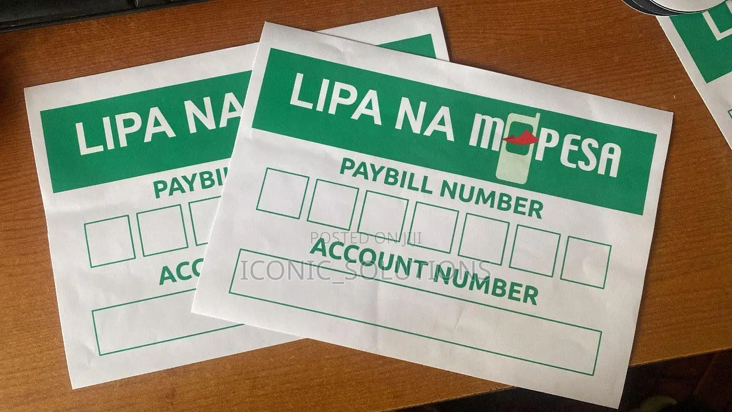 A4 Paybill Buy Goods Payment Stickers