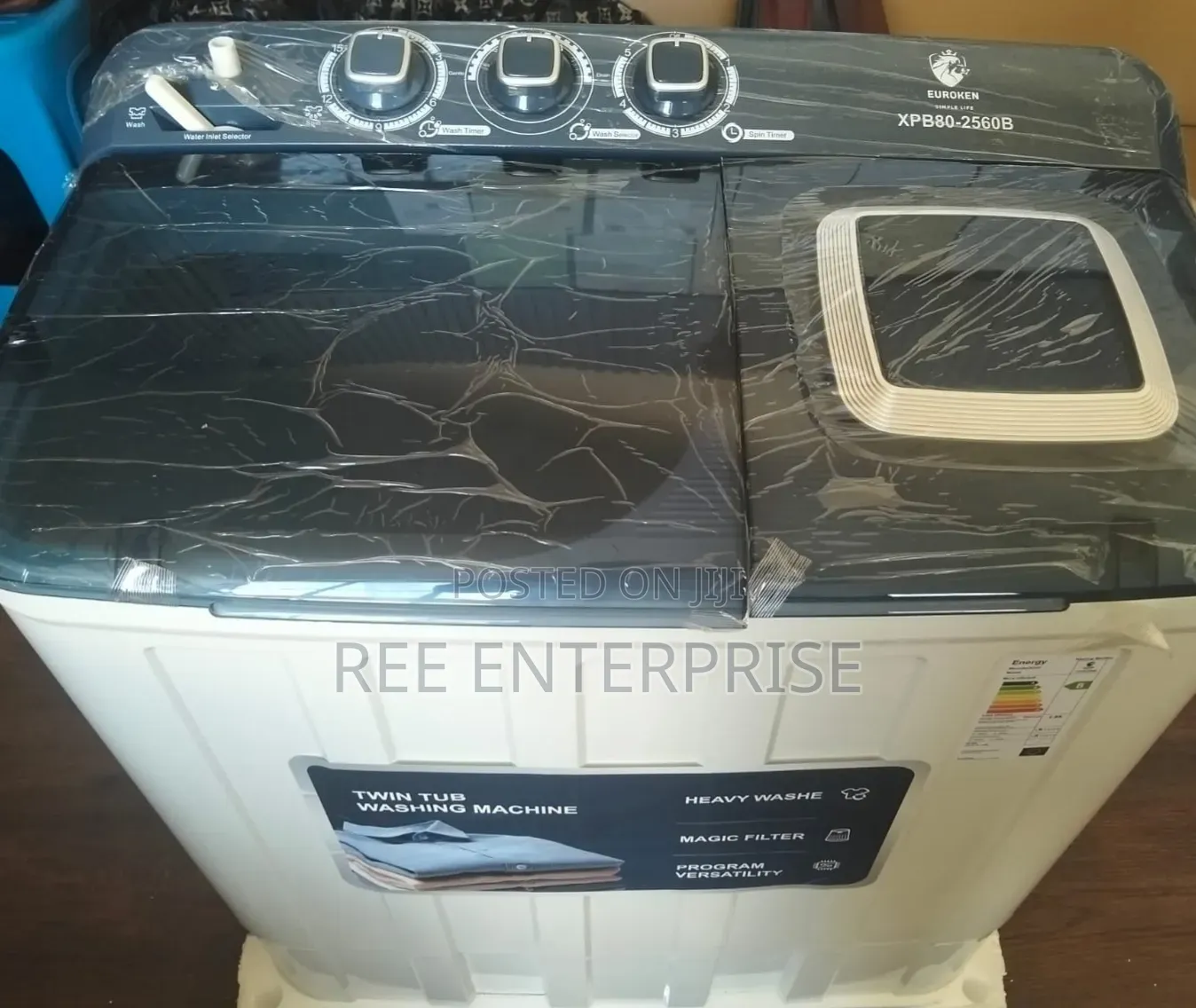 8kg Euroken  Twin Tub Washing Machine
