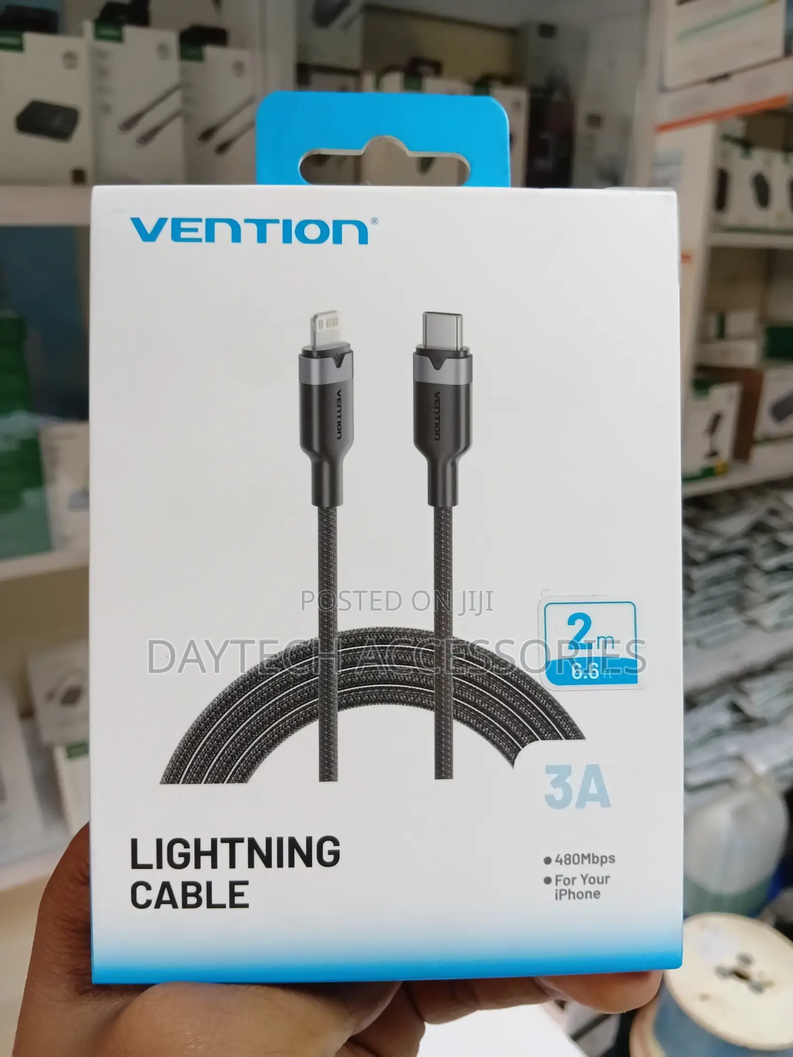 Vention USB-C to Lightning Fast-Charging Cable Box 2-Meter (6.6 Ft)