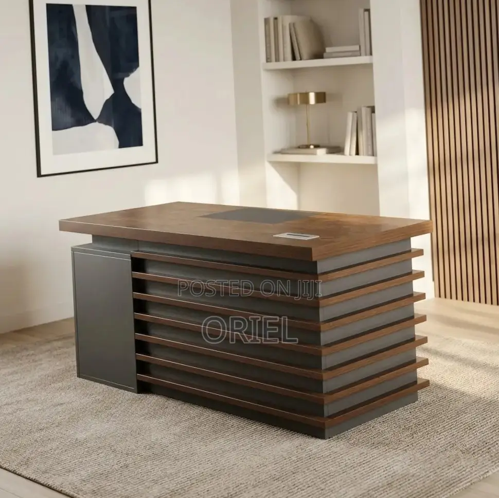Office Desk :  Brown Office Desk