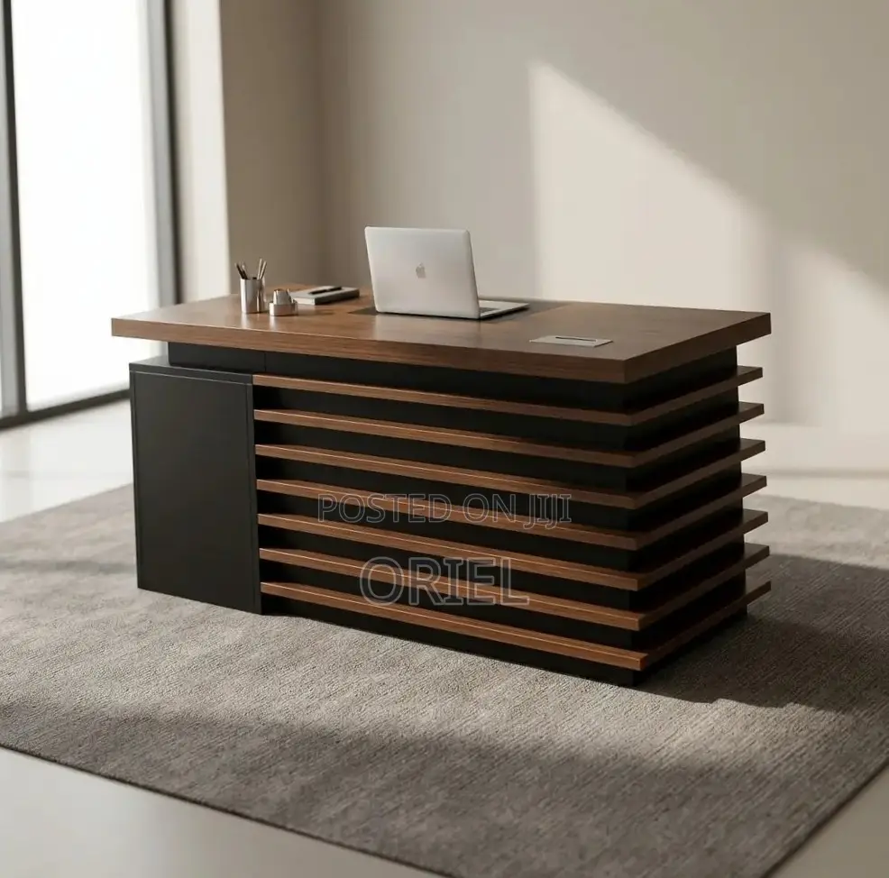 Office Desk :  Brown Office Desk