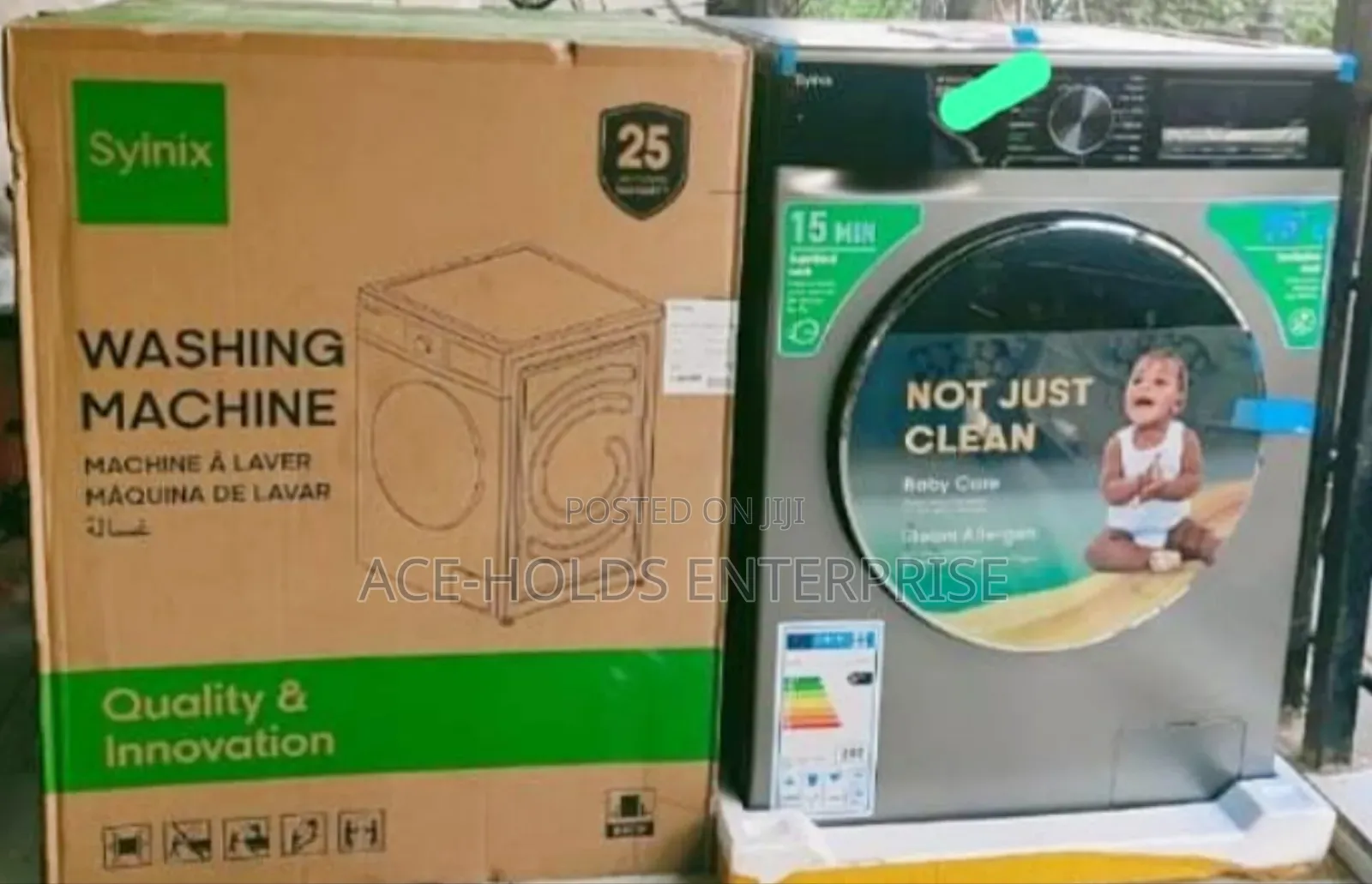 Syinix 10/7kg Front Load Wash and Dry - Washing Machine
