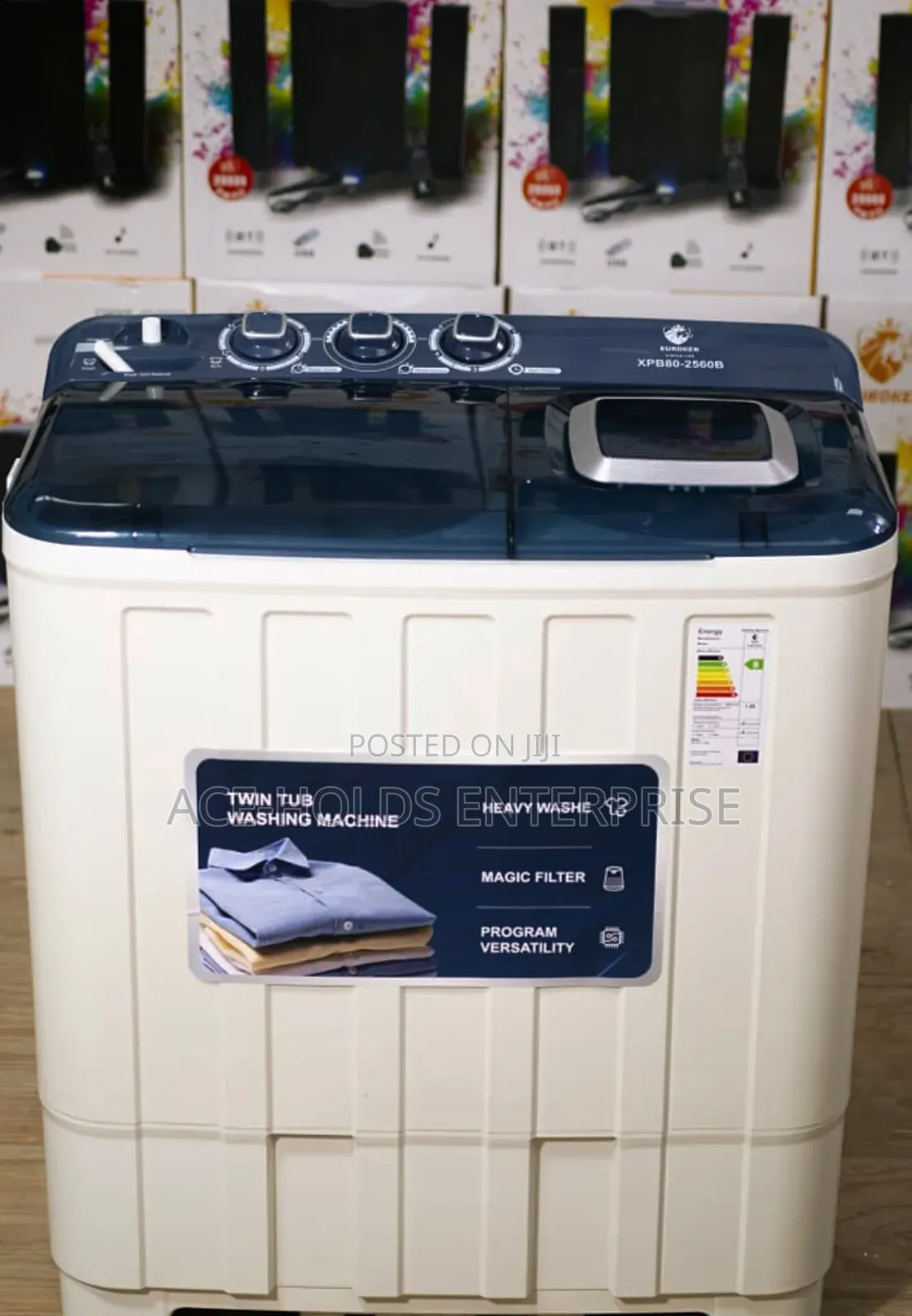 New 8kg Euroken Twin Tub Washing Machine