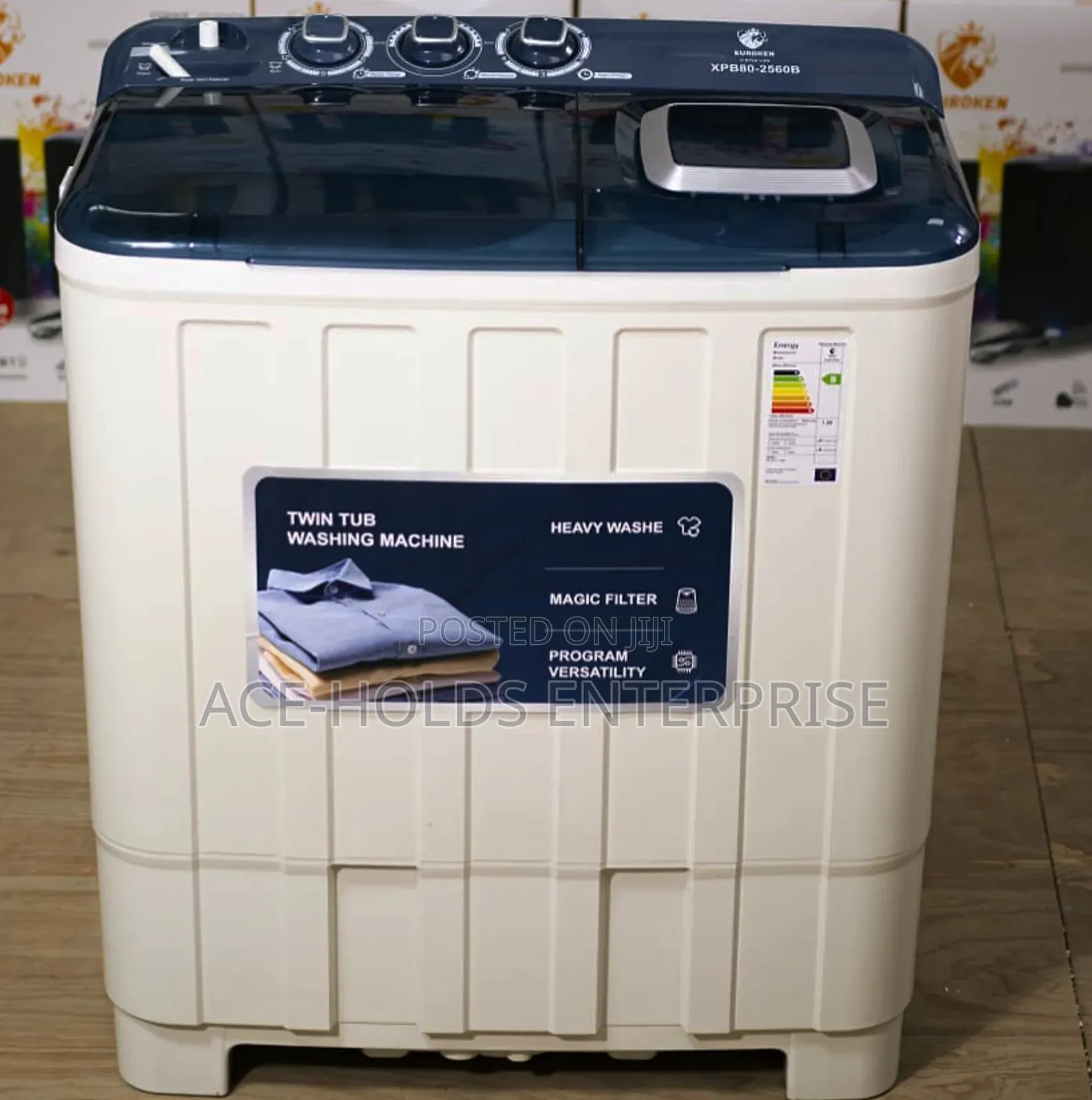 New 8kg Euroken Twin Tub Washing Machine
