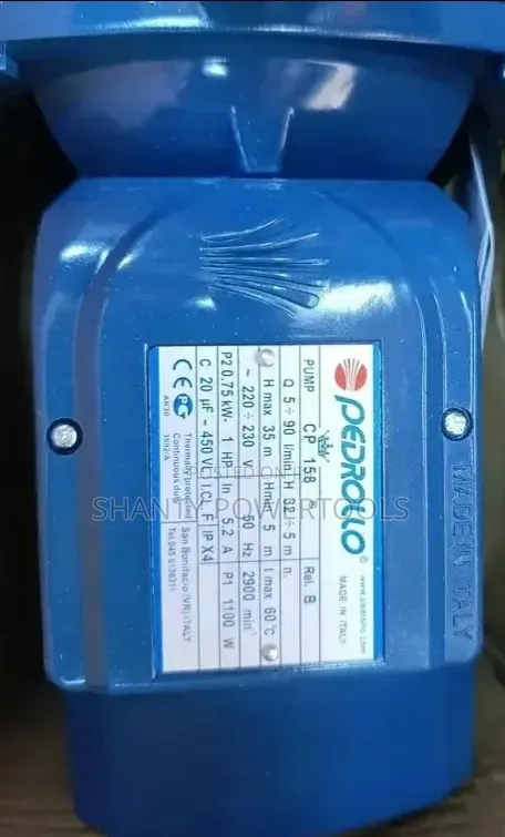 Pedrollo Water Pump 1hp /750v