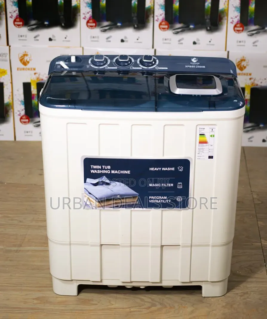8kg Euroken Twin Tub Washing Machine