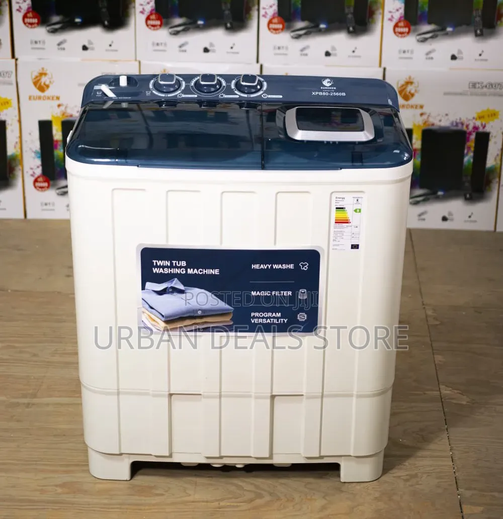 8kg Euroken Twin Tub Washing Machine
