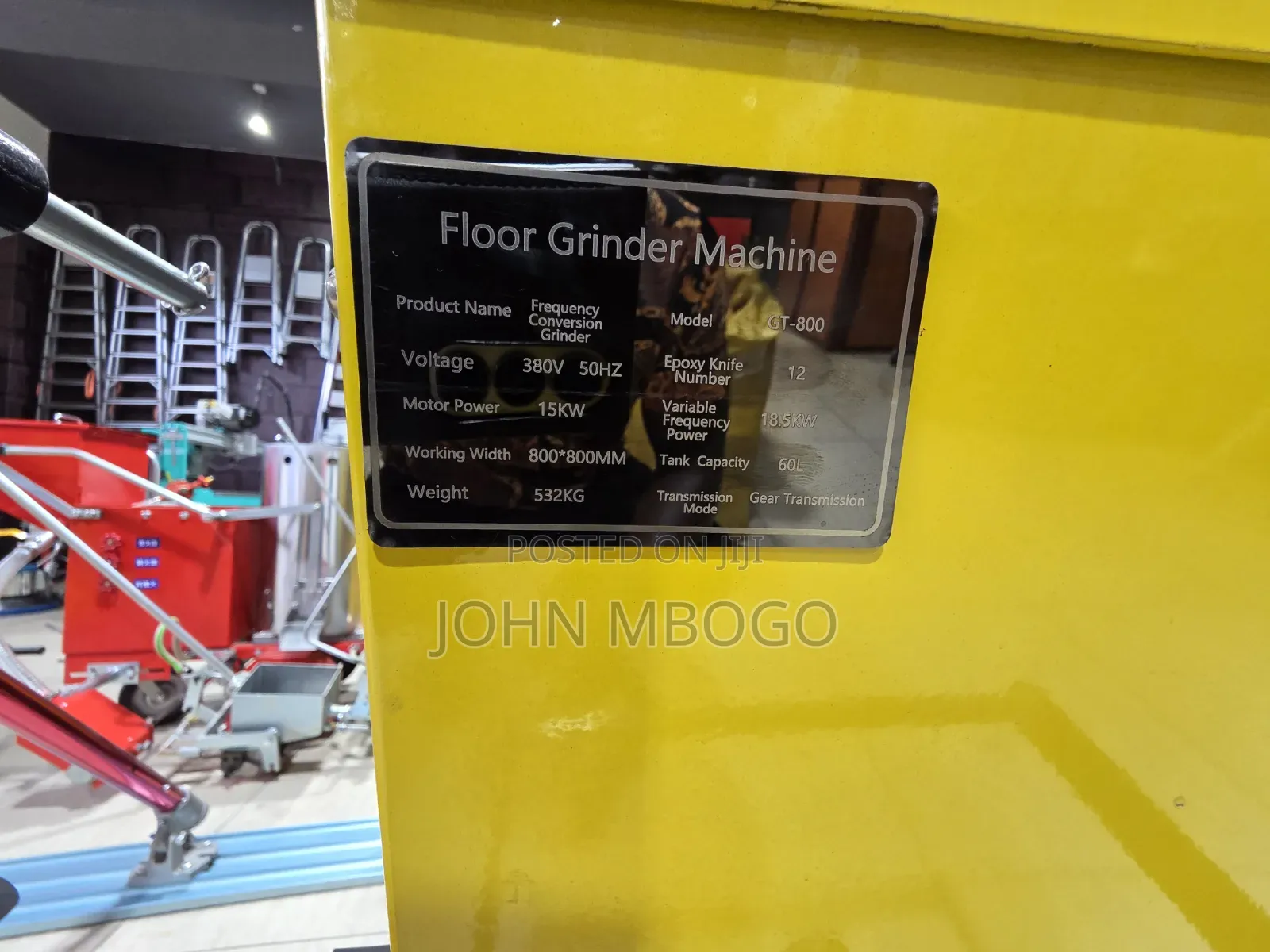Industrial Floor Grinder- GT 800