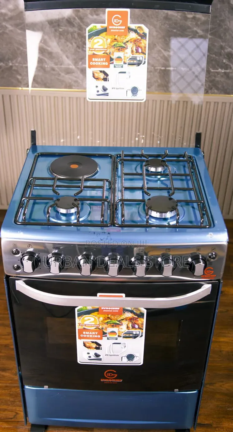 Eurochef 60*65  3+1 Standing Cooker