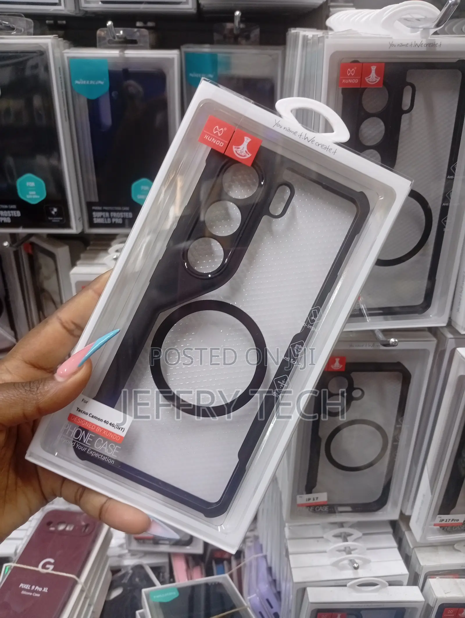 Xundo Shockproof Bumper Case Designed for the Tecno Camon 40 4G