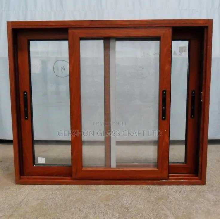 Wood Finish Aluminium Windows