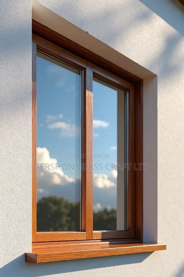 Wood Finish Aluminium Windows