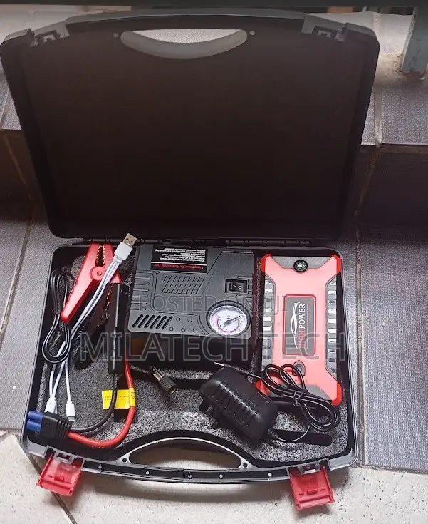 Portable Car Jump Starter With Power Bank – Fast Battery Booster