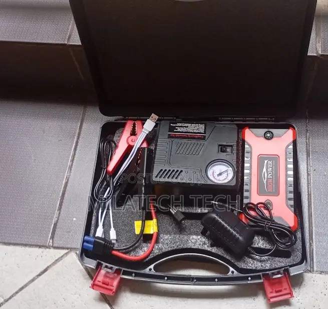 Portable Car Jump Starter With Power Bank – Fast Battery Booster