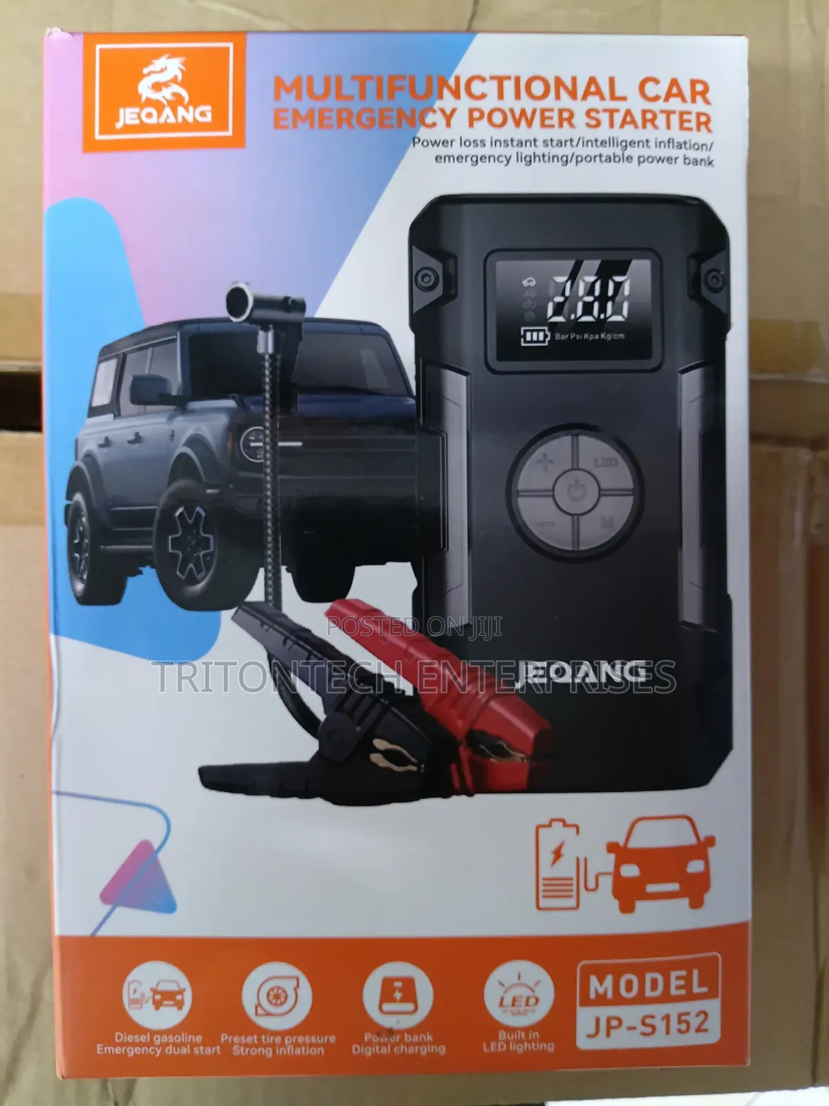 Multi-Task Emergency Power & Precision Air Pump Jump Starter