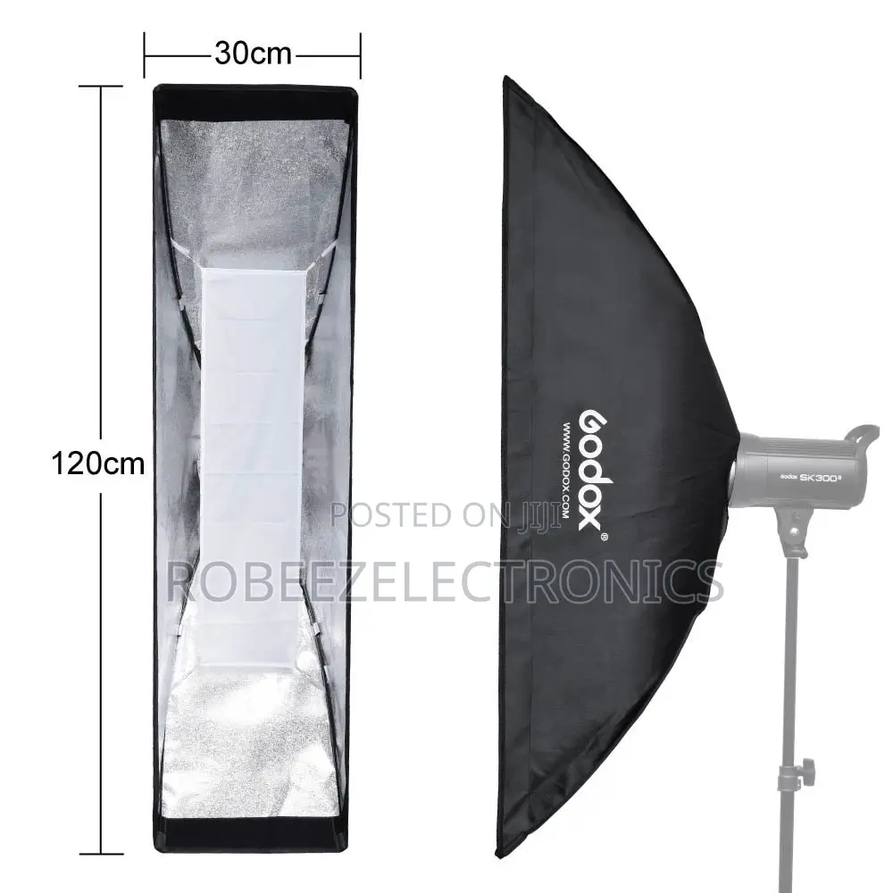 Godox 30x120 Cm Bowens Mount Grid Strip Softbox for Strobe