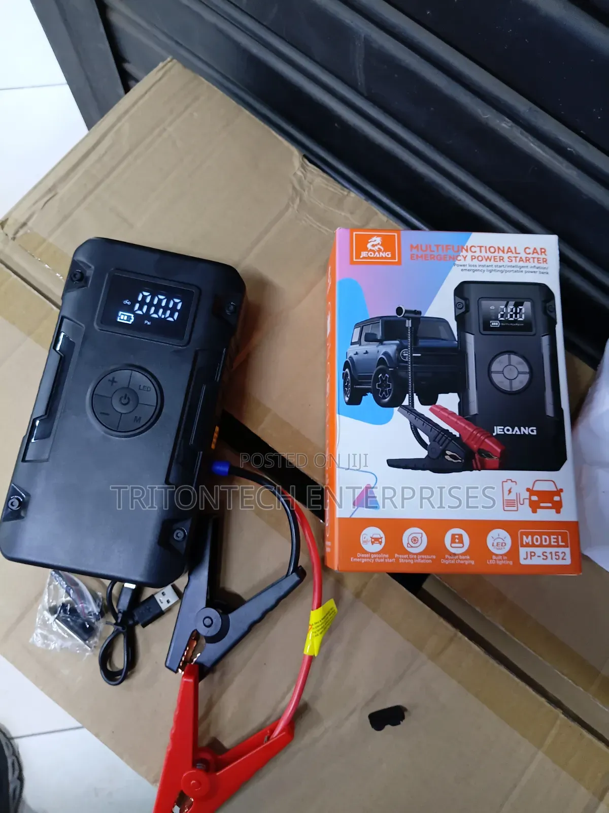 QuantumStart 4-in-1: Smart Battery Booster & Precision Inflator