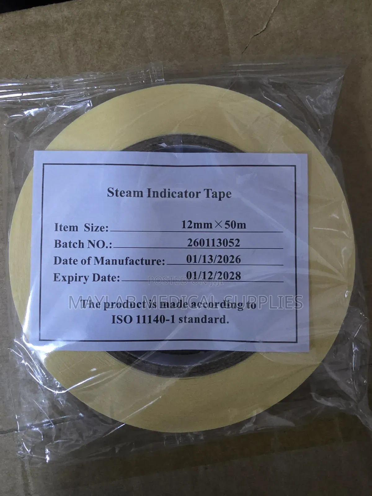Autoclave Sterilization Tape – Steam Sterilizer Indicator Tape